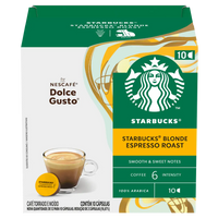 STARBUCKS BLONDE ESPRESSO ROAST 10 CÁPSULAS