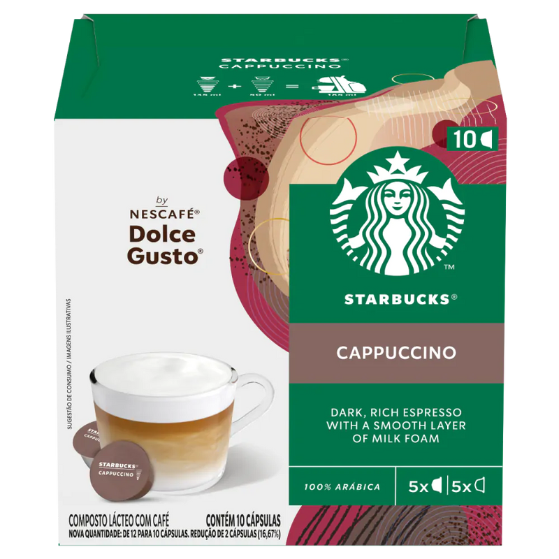 STARBUCKS CAPPUCCINO 10 CÁPSULAS