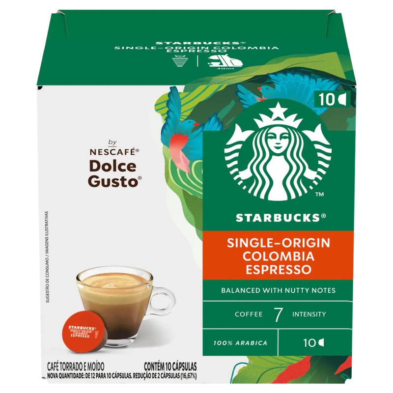 STARBUCKS ESPRESSO COLOMBIA 10 CÁPSULAS